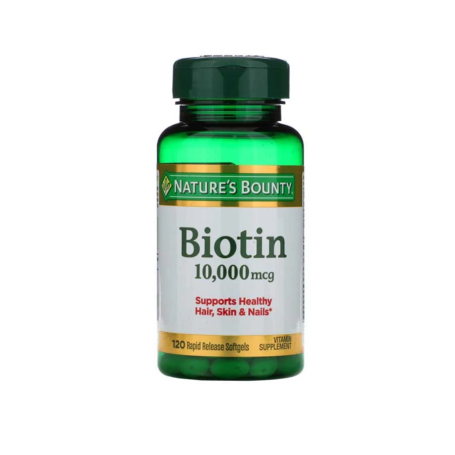 Nature's Bounty Biotin Rapid Release 10000mcg 120 Softgels price in Bangladesh | Authentic Product by Shundorjo