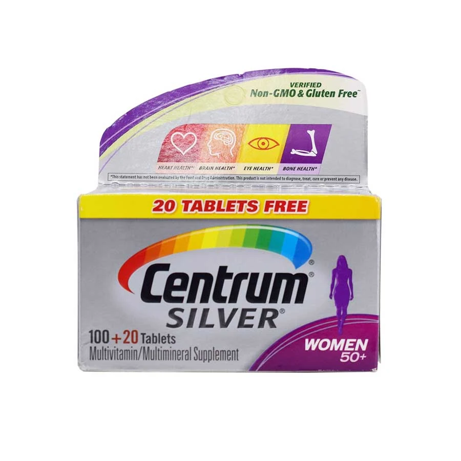 Centrum Silver Women 50+ 120 Tablets price in Bangladesh | Authentic Product by Shundorjo