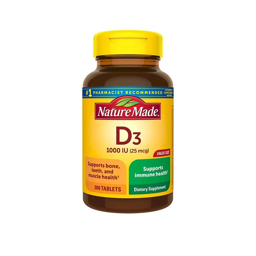 Nature Made Vitamin D3 1000 IU 25mcg 300 Tablets price in Bangladesh | Authentic Product by Shundorjo