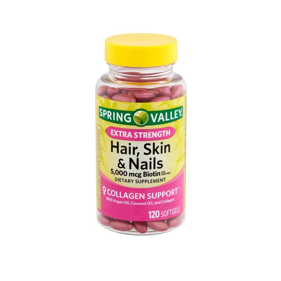 Spring Valley Hair, Skin & Nails Biotin Gel 120 Capsules price in Bangladesh | Authentic Product by Shundorjo