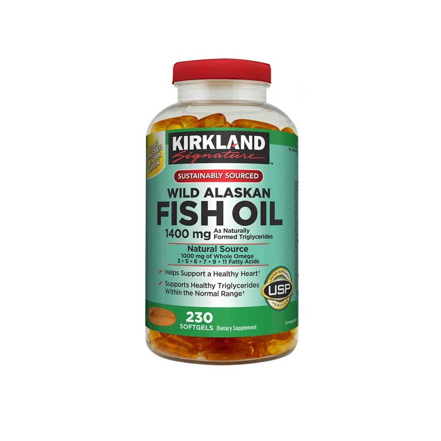 Kirkland Signature Expect More Wild Alaskan Fish Oil 1400mg 230 Softgels price in Bangladesh | Authentic Product by Shundorjo